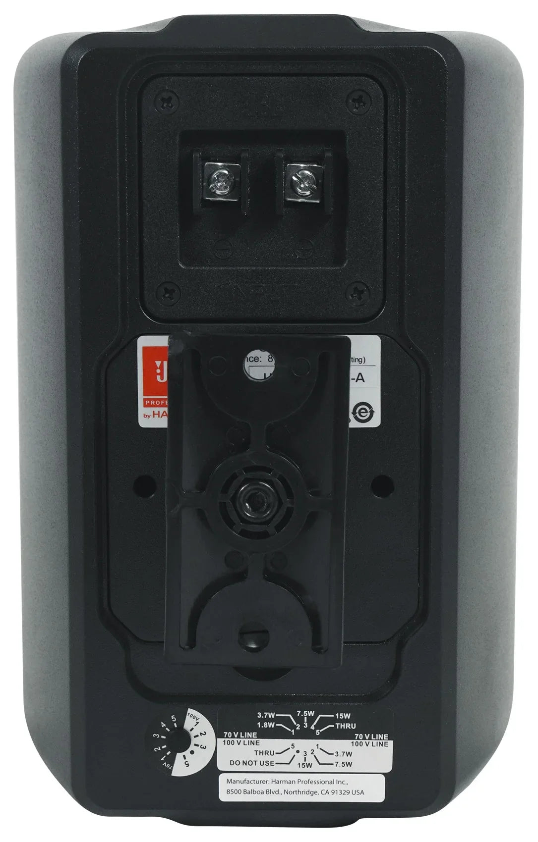 23-1 + (8) Indoor/exterior Commercial JBL Speakers Amp Black Wall 3" 70v Control
