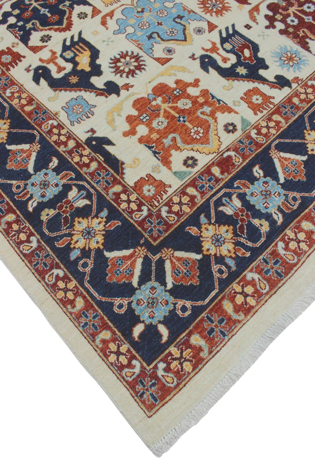 Aria x Rug, 8'8" Gormal Ivory/Blue 11'11"