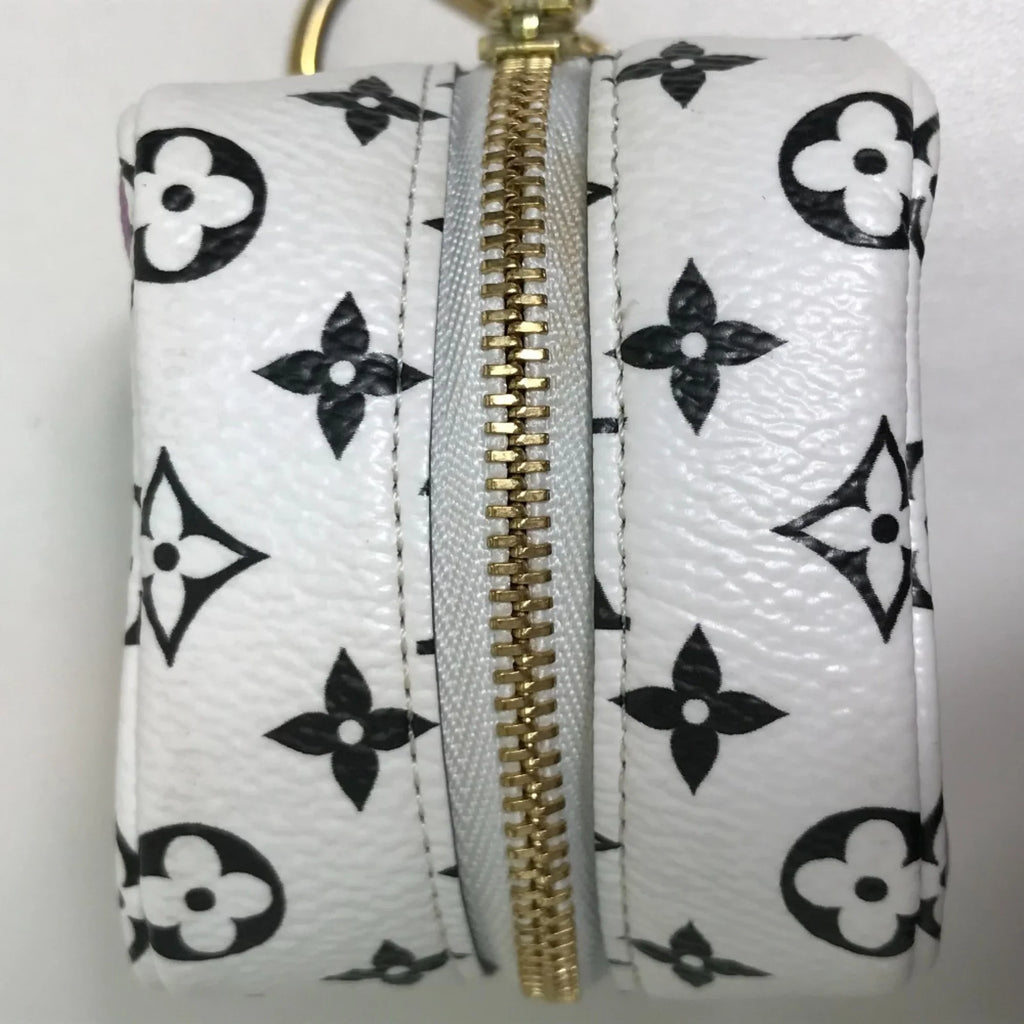 Pouch M67669 Pre-Owned Portomone Accessory Canvas Cube Women's Monogram Giant (Good) White/Multicolor