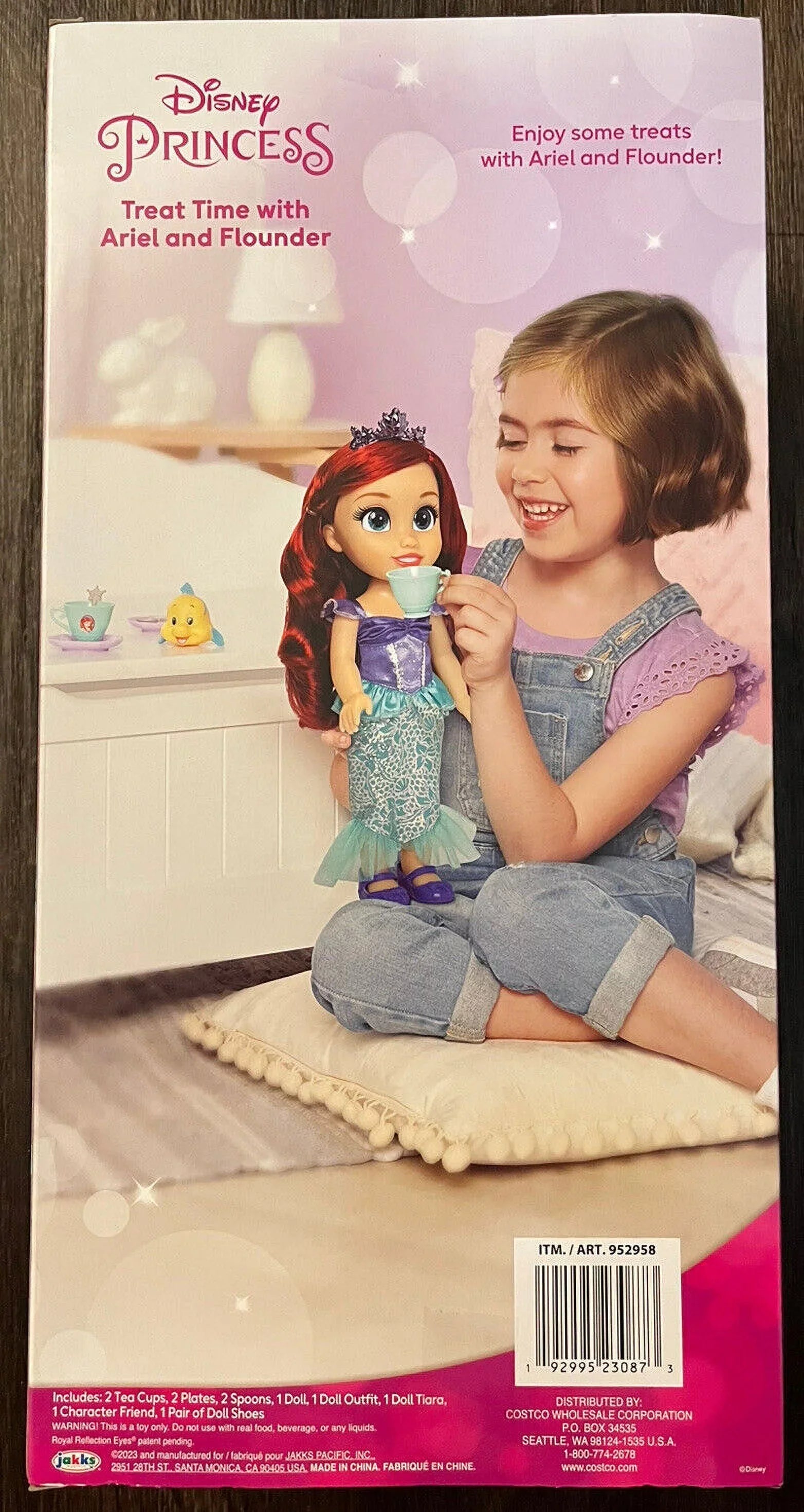 and Princess Ariel Disney with Time Treat Flounder Doll
