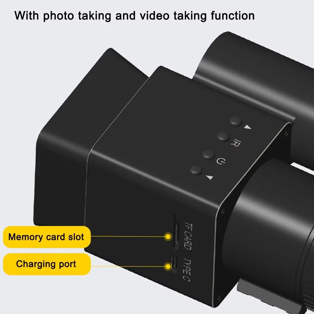 Display Support Night Telescopic 8-24X Taking Day Portable Huntings Photo 320*320 PC with Function exterior Connection Magnify Travellin Tomshoo and 1.5X Use 1.54inch for Video Sight Sports Handheld