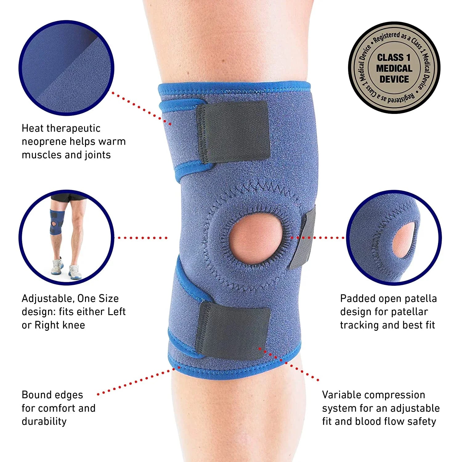 runners Knee – Pain Knee Patella Adjustable Support, Knee and Relief, men for Arthritis, Support Knee support women Open Neo-G knee, tear, patella Joint Meniscus - – Compression for Pain injuries