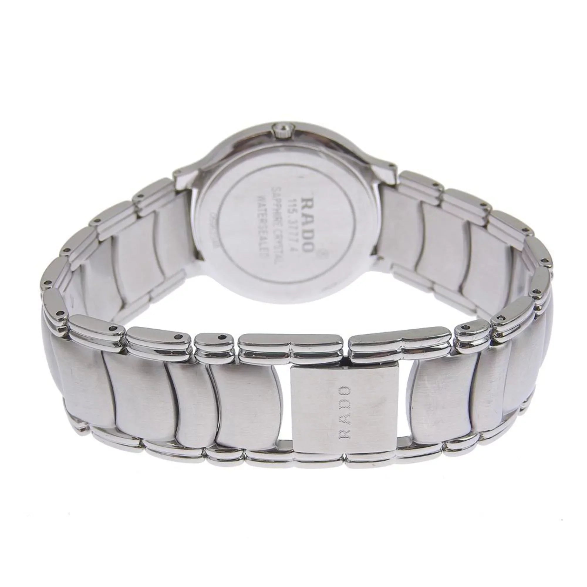 black (Good) Rado quartz Pre-Owned 3777 dial Florence men's RADO 4 115 battery watch