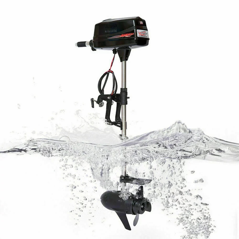 Outboard Brushless Wuzstar Electric w/Propel Engine Fishing Boat 10HP 2.2KW Motor 60V
