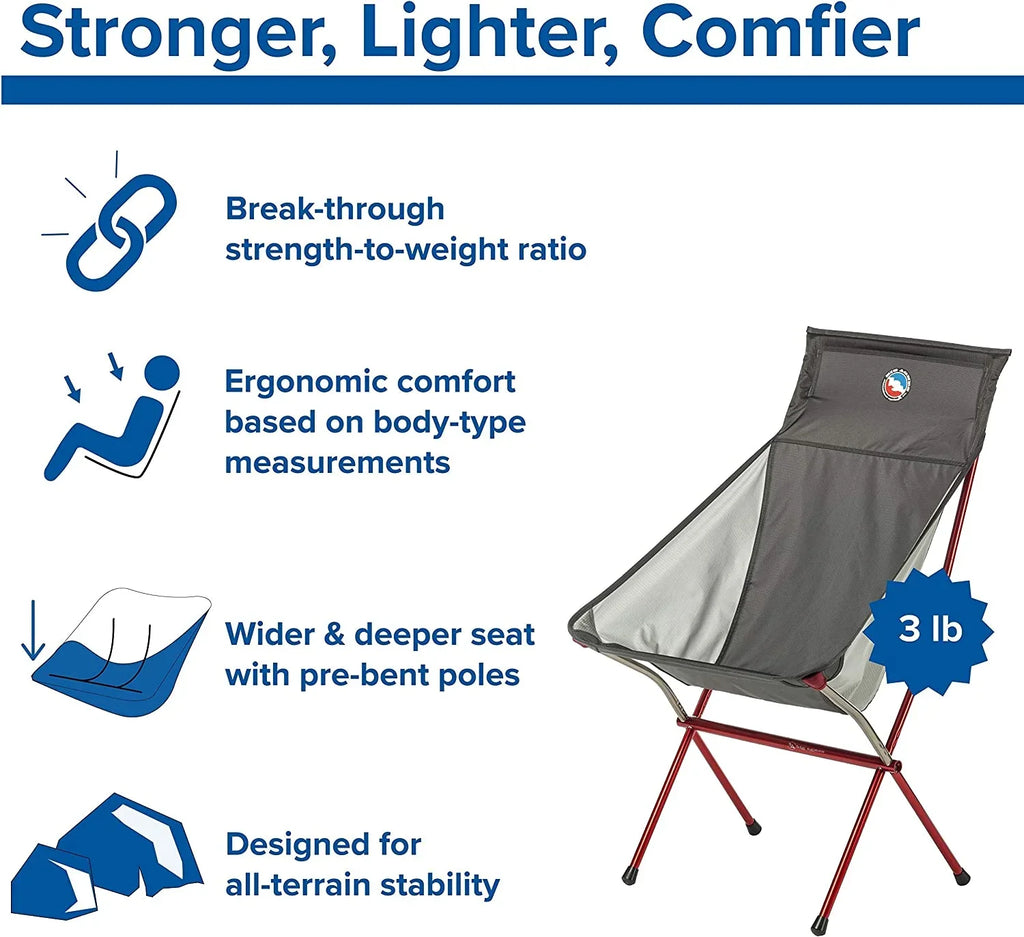 Camping High - Chair Chair Camp Frame Wide Six Aluminum Aircraft With