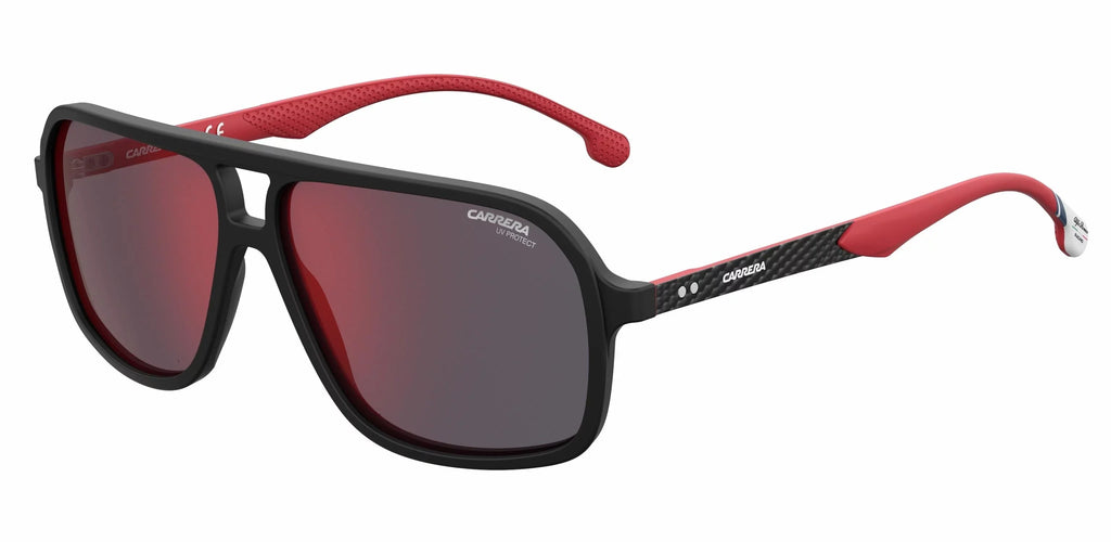 Red 8035/SE Sunglasses Mirror Matte 003 Black 61-14-145 Carrera W/Case Men's