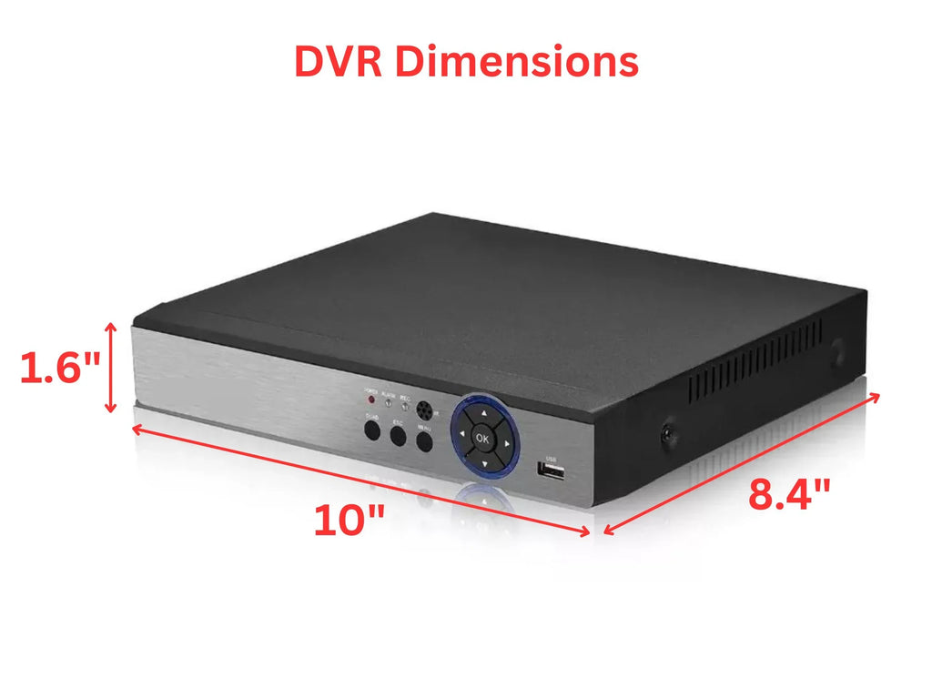 Digital HD TVI 2TB Drive Recorder Analog AHD CCTV DVR 8 Channel Evertech Video H.265 Hybrid CVI Security Hard