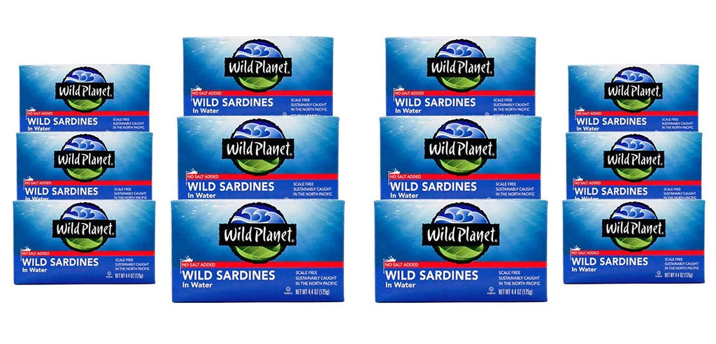 Wild - In - 4.375 Planet 12 liquid Of Sardines Case Oz.