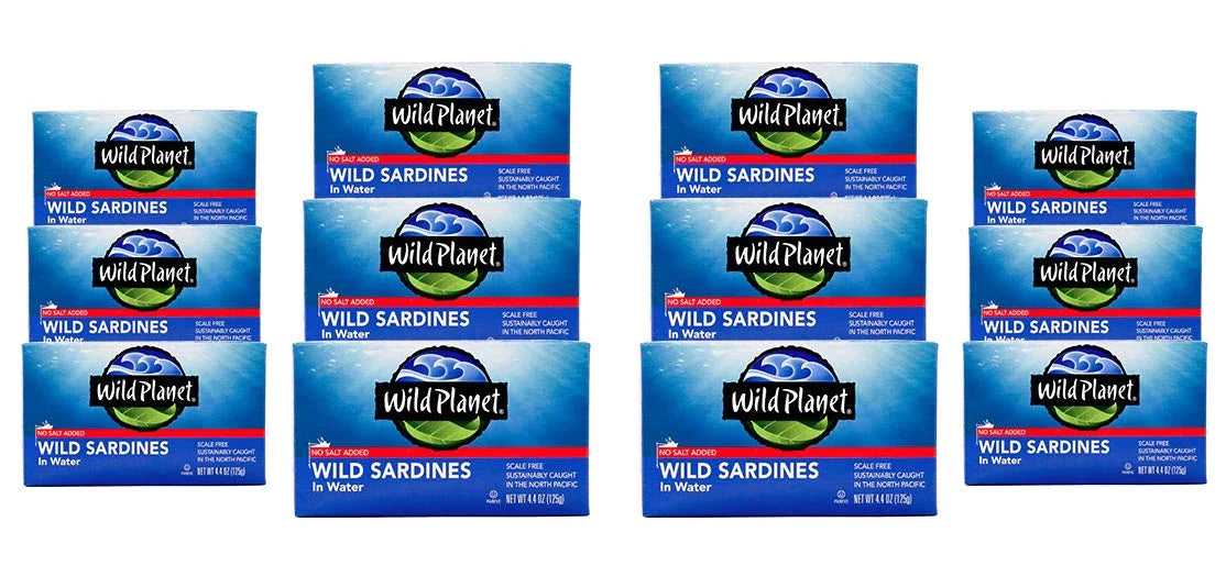 Wild - In - 4.375 Planet 12 liquid Of Sardines Case Oz.