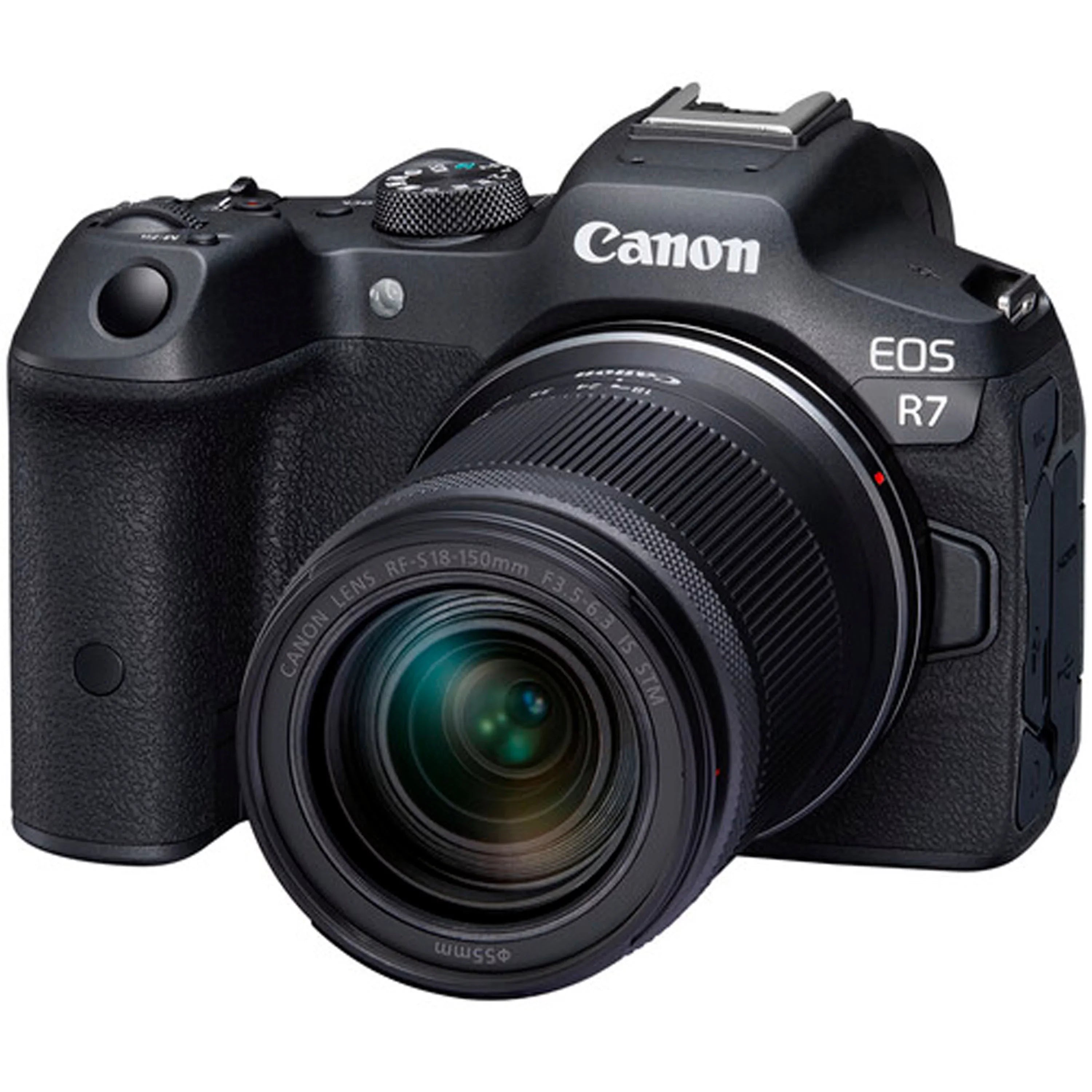 Canon HD IS EF Camera Extra Lenses, included: Video Battery, 420-800mm Cards, Accessories Memory 75-300mm More RF-S Microphone, STM with LED 2X Light, 64GB 18-150mm R7 III & EOS Case Mirrorless + +