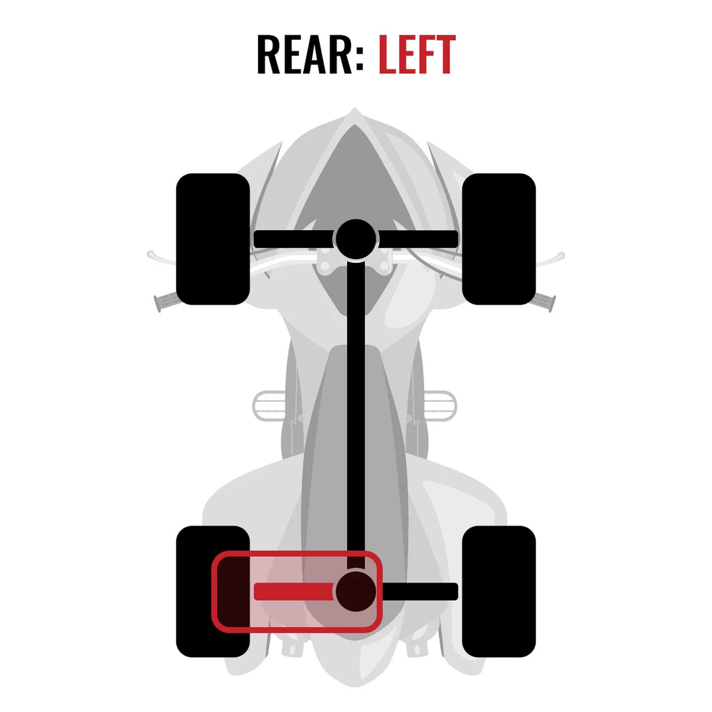XT with EFI Can-Am - Axle MAX 1000 compatible 2015 Rear LTD Outlander 4X4 Left Sixity