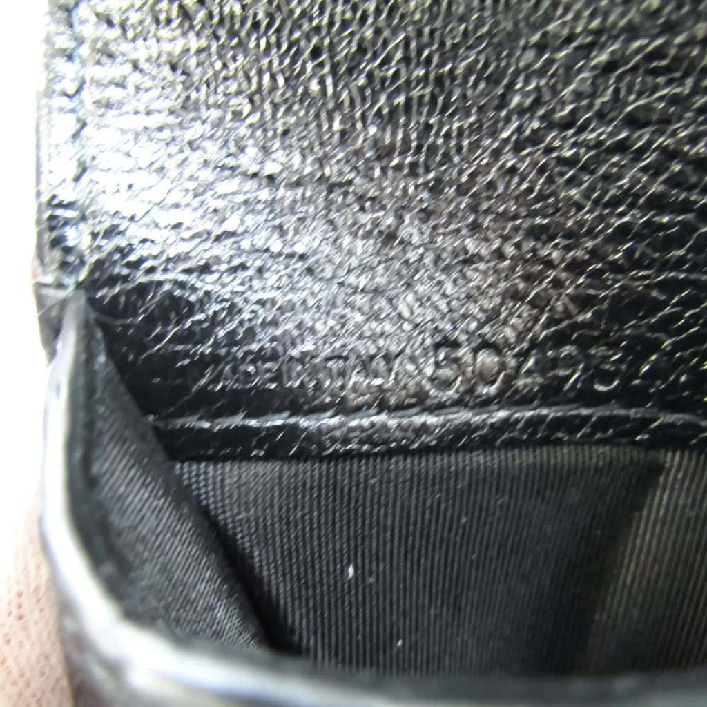 Leather Balenciaga 504934 Unisex Wallet Black (Good) Pre-Owned (bi-fold)