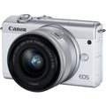 Mirrorless Digital Lens Canon Camera EOS 3700C009 with M200 (White) 15-45mm