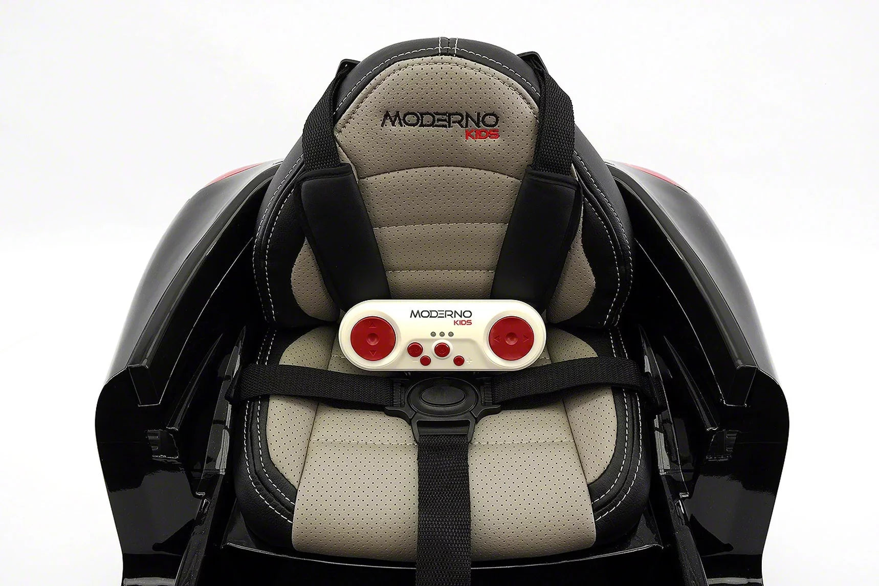 Electric Ride-On 12V Metallic Kids Car Kiddie with R/C Black Remote Parental Roadster |
