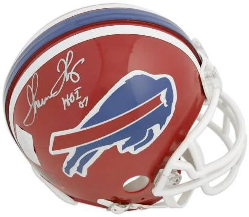 Inscription 07" Bills Autographed "HOF Riddell - Authentic Certified Mini with Buffalo Helmet Thurman Thomas Fanatics