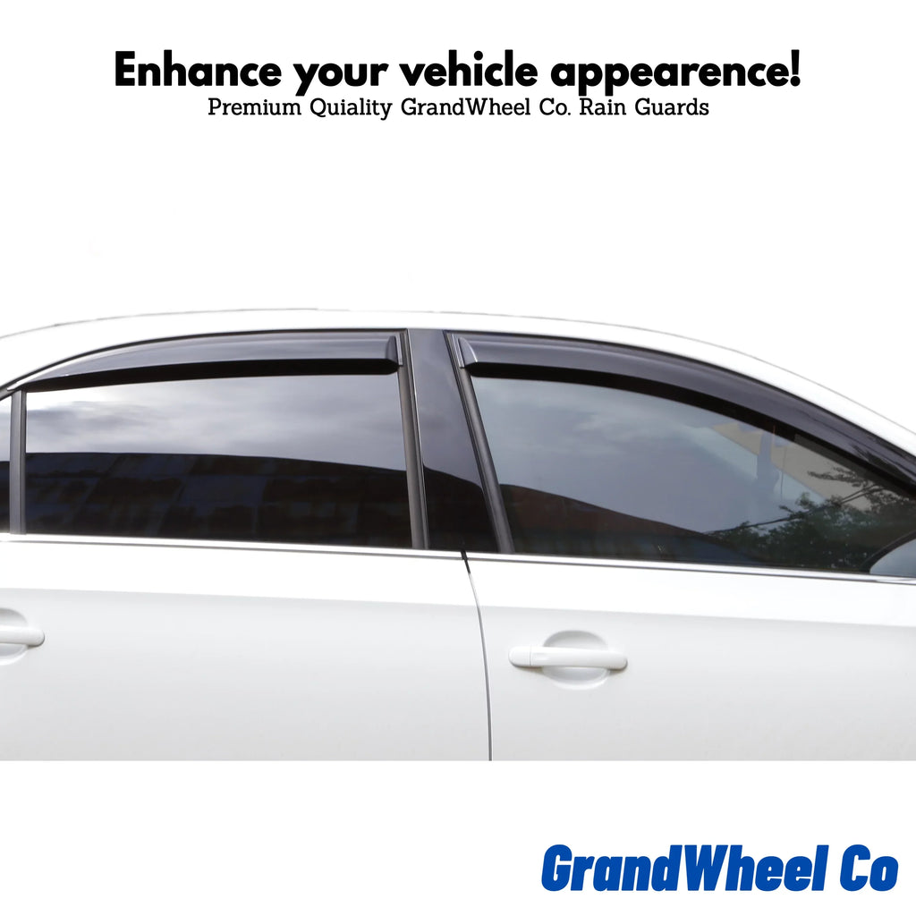 Rain 2021-2024 GW0299 Visor Smoke Tinted Co Vent Tape-On 6pcs. Nissan Guards Compatible with Window - GrandWheel Side Deflectors Rogue