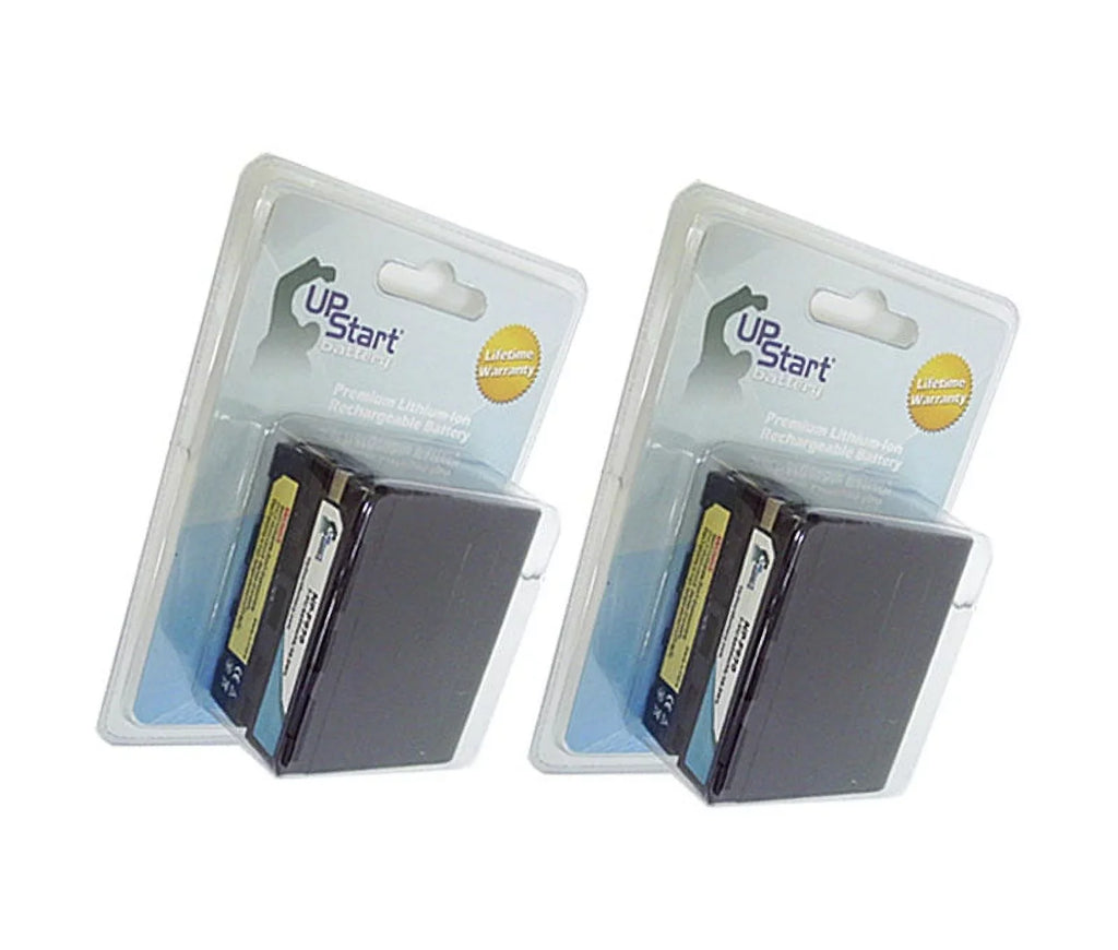Capacity NP-F970 Pack Lithium-Ion) High for UpStart Battery 7.4V, (6600mAh, Capacity GV-D800 - 2x Camera Battery Replacement Battery Digital High -