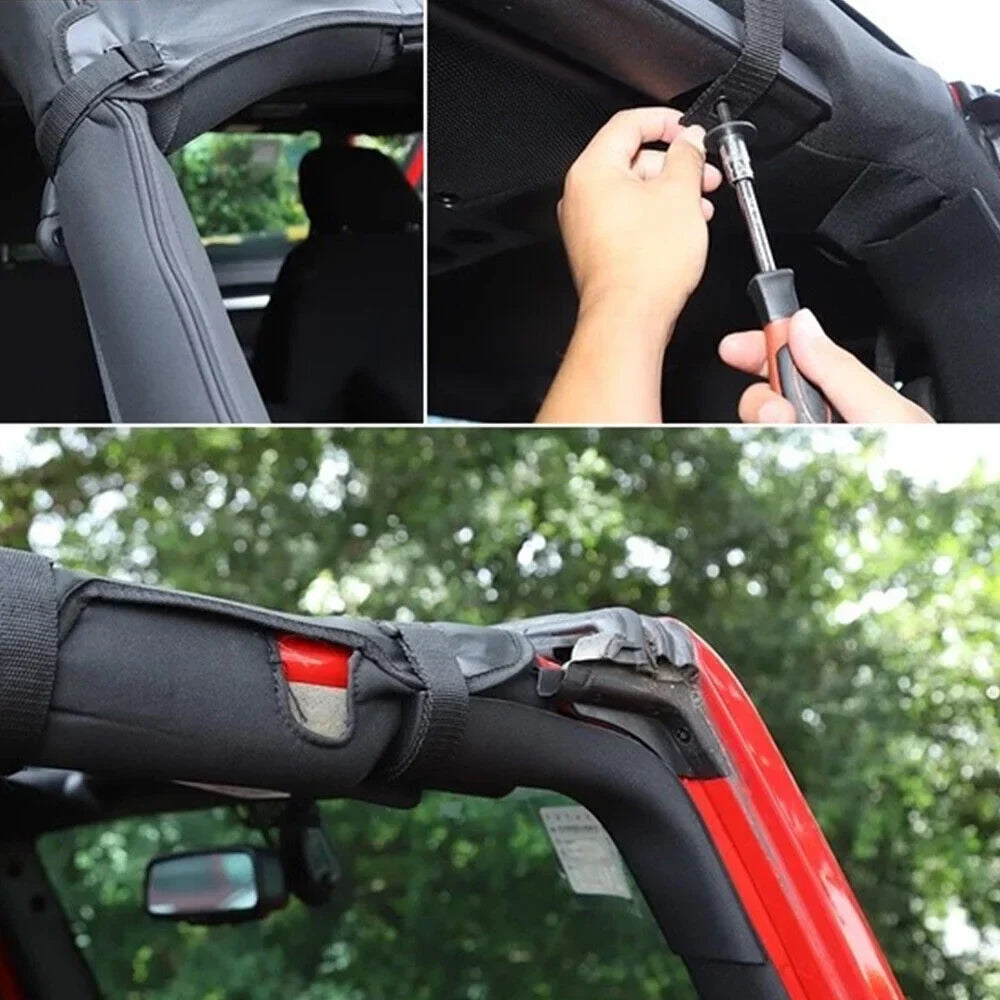 Premium Sunshade Top - Easy JLLOM Jeep Protection Leather 07-18 Install, Sun Wrangler JK JKU Maximum