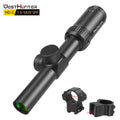 WestHunter SFP Compact Dovetail Hunting 1.5-5X20 Clear Sights,11mm Scope Rings HD-C View