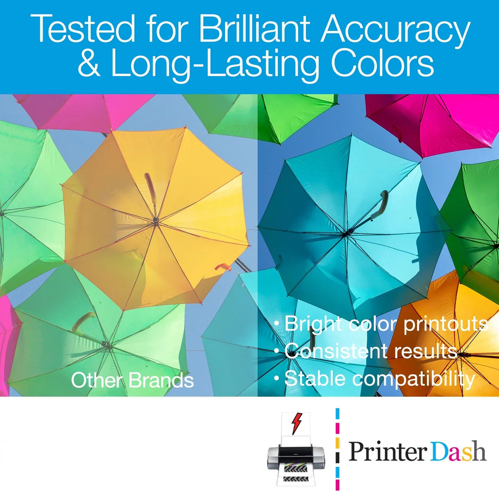 Replacement (T157XL120-BCS-US) PrinterDash Stylus (PBK/C/M/Y) (NO. Photo for Combo Pack 157) Inkjet R3000