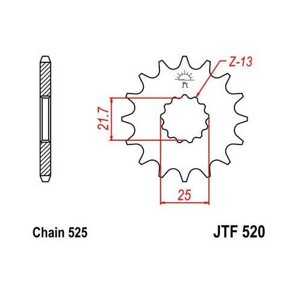 JT for SUZUKI Street Front & Rear Kit Sprocket GSX-R600 2006-2010