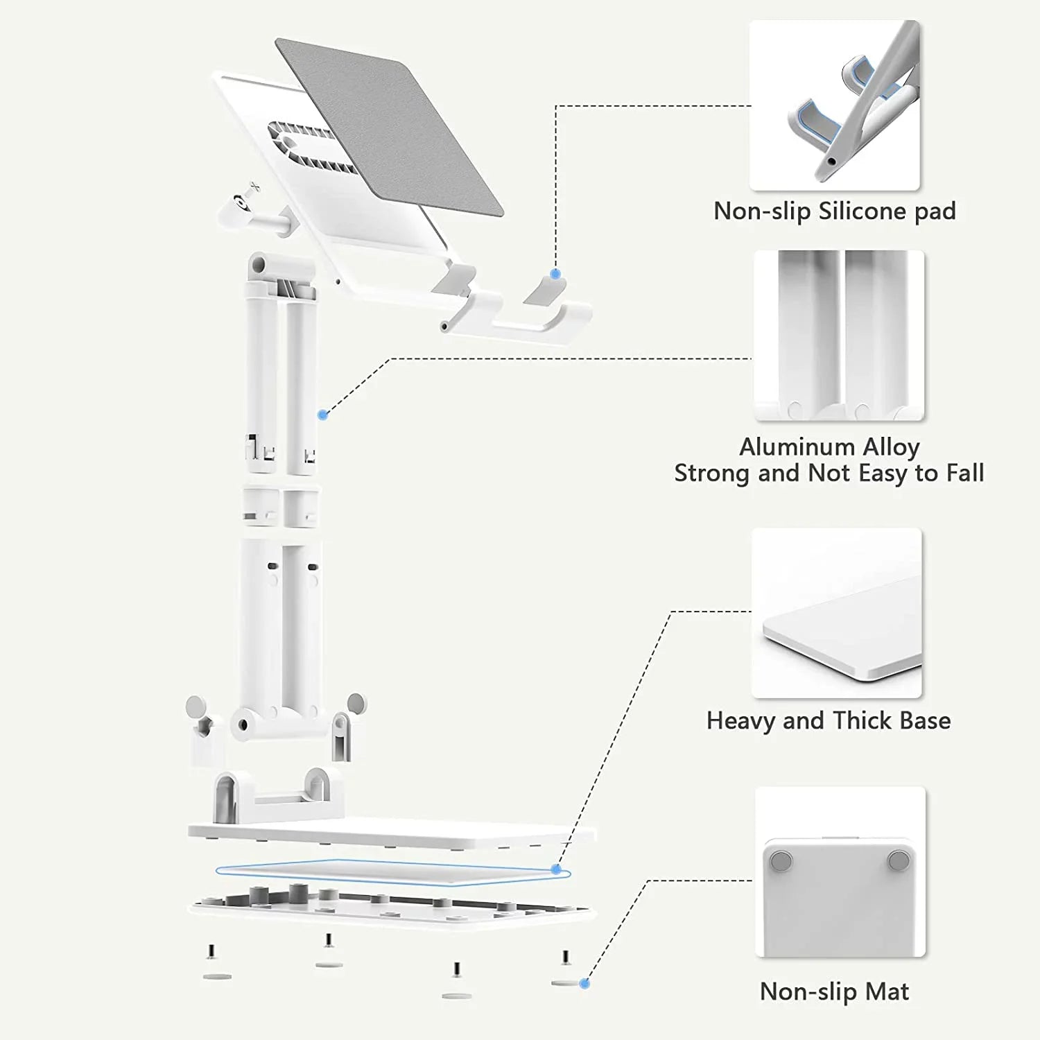for Tablet Double Cell Rod Stand Cute Stand Compatible Holder Phone Anti-Slip Phone Foldable Portable Phone Desk