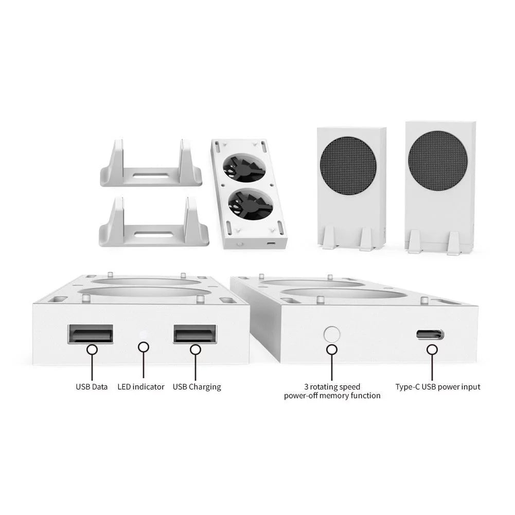3.54 USB inches 1.18 x Stand S Functions Xbox Holder 1 Vertical Ports 9.53 in External Console 3 Speeds 2 Fans Cooler for x 3 Series