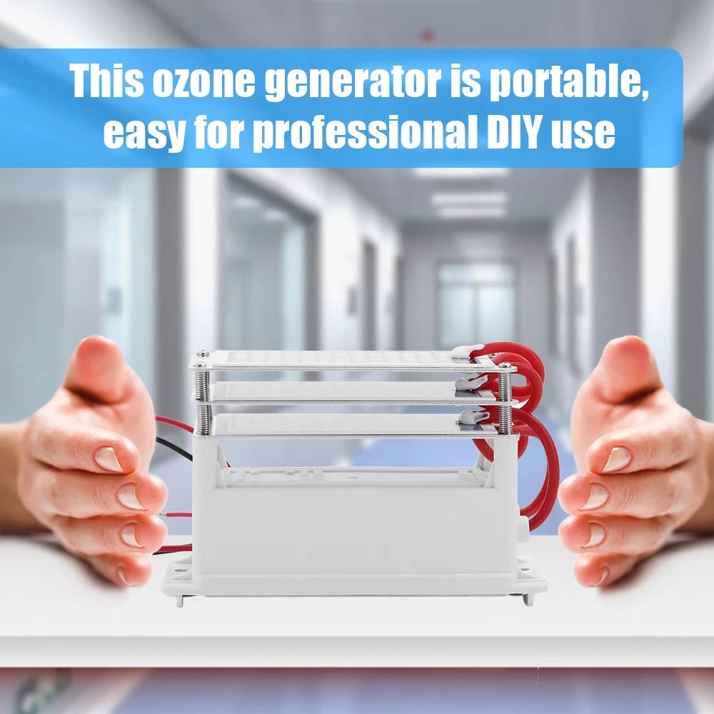 Tablets Three Generator Purifier Plate Long Ceramic 15g/h Life liquid Portable Air CACAGOO Integrated