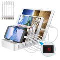 Dock Android USB Multiple - Cell USB Station Charging 6 for Fast Phone, Charging Organizer , with , for Devices iPhone Ports Phone