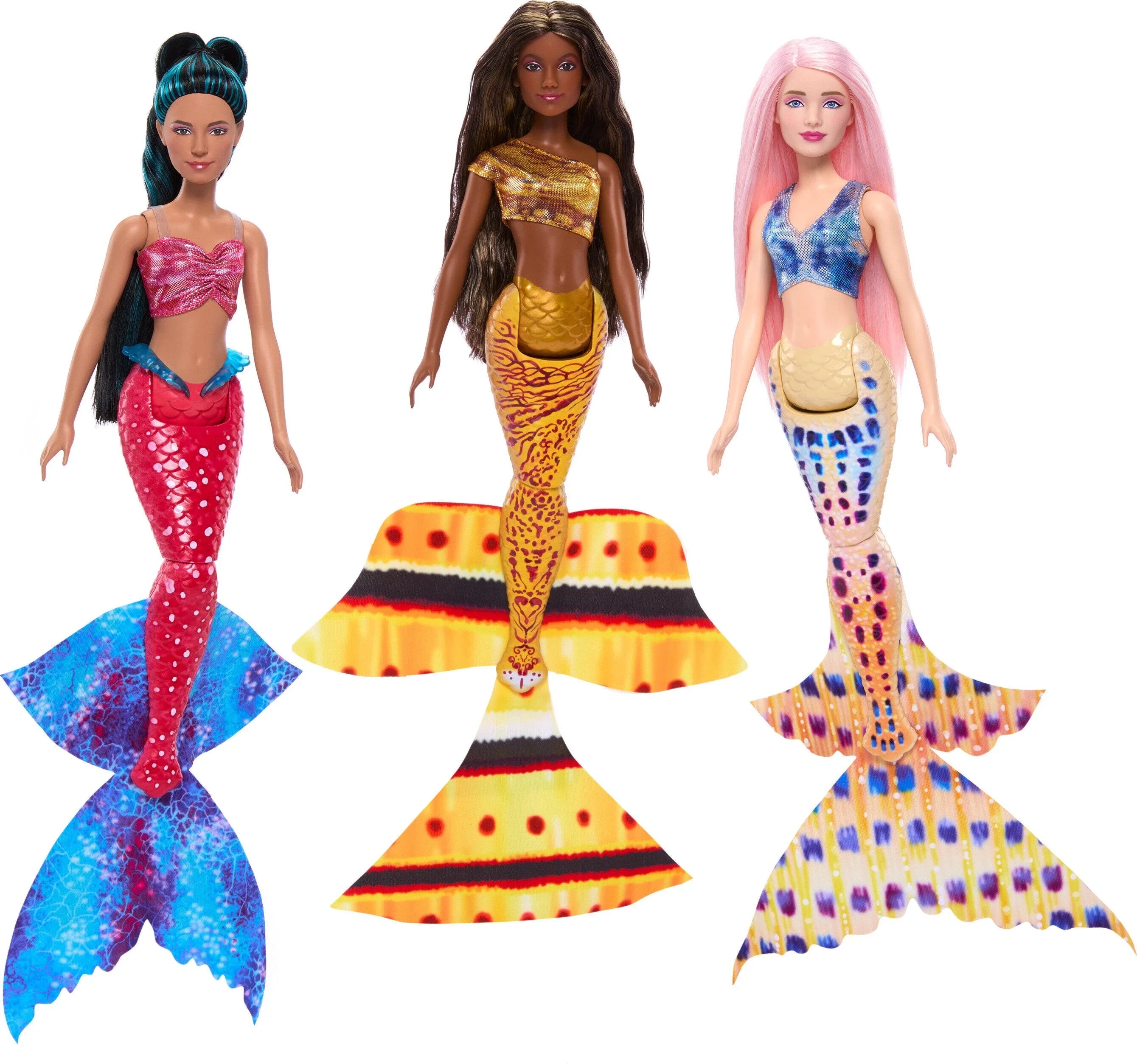 Set Sisters Ariel Doll with Disney Fashion The 7-Pack, 7 Ultimate Little Mermaid Dolls Mermaid