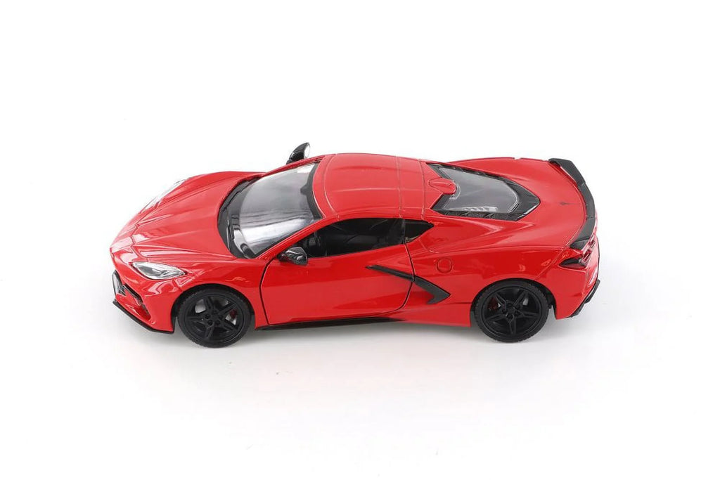 '- Chevy Corvette Stingray, Model 79360/16D Showcasts scale 2020 C8 Red - 1/24 Car Diecast Toy