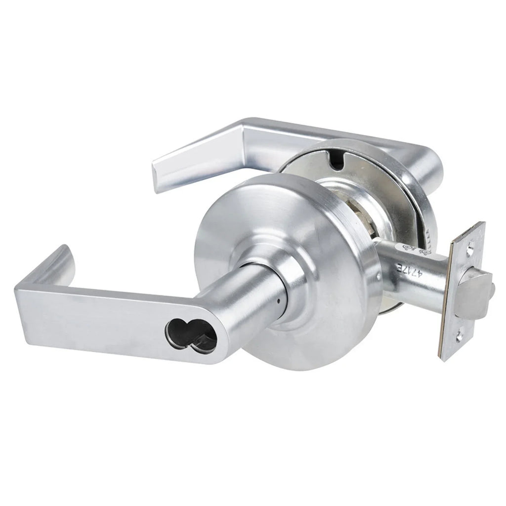 ND94JD Lever Classroom Core Satin 626 Less Non-Handed Lock Schlage Grade RHO Schlage FSIC Prep Rhodes 1 Finish Chrome