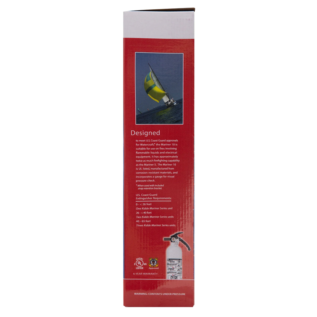 Extinguisher, 10-B:C, UL Rechargeable Fire Kidde Rated Model Not KD82W-10BC, Marine