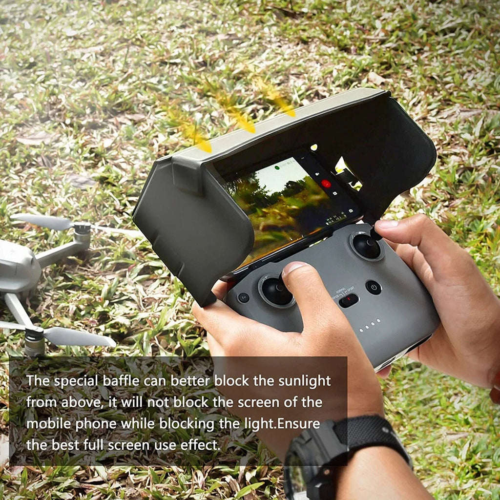 Remote Mini 2 Hood Air for Mavic Drone DJI 2 Control Foldable Phone Shade Sun PU