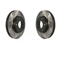 For 3 Front KD-100095 Rotors Mazda Sport CX-3 Slotted Disc Pair Brake Drilled Coated
