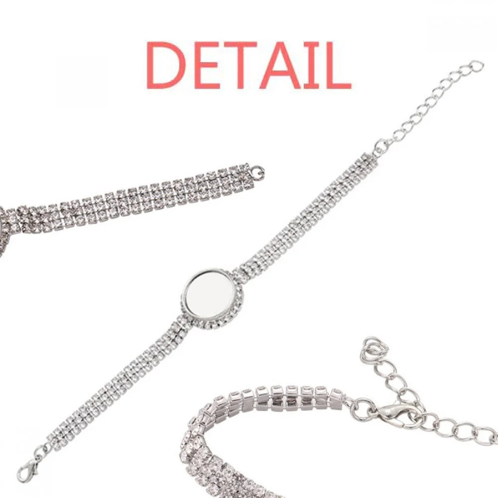 Cars Chain Bracelet Outline Diamond Red Deep Pattern Tennis Jewelry Anklet Classic