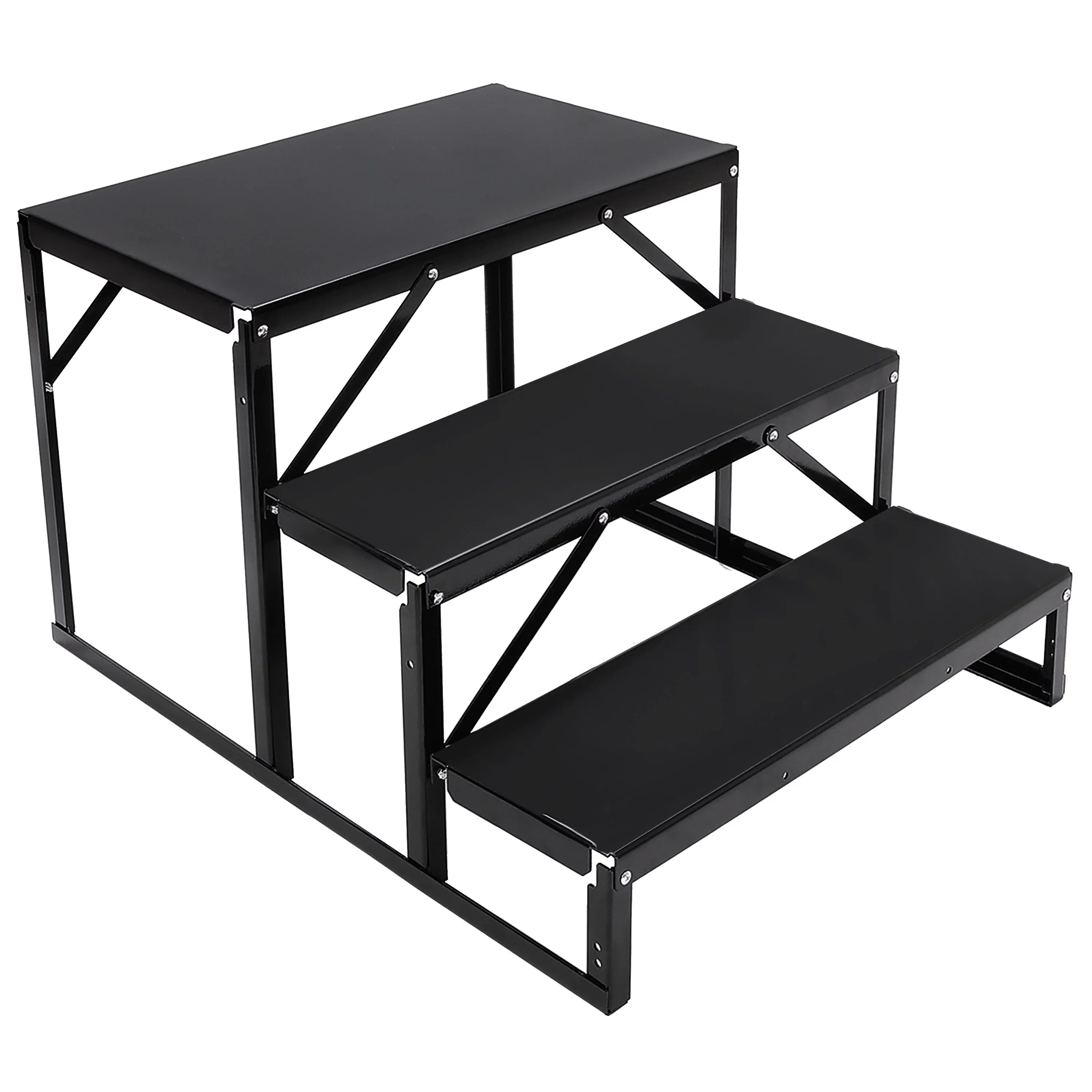 Steel RV Steps Trailer for Armrest Stairs Rail Travel W/ HECASA Trailer Load Hand 3 Universal Camper Hand-railing Side