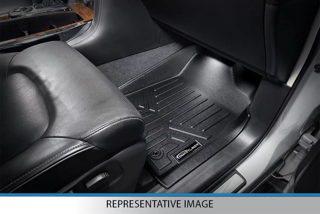 Black Row Smartliner for Liner Caravan Mat Floor 1st Dodge Front Grand 2008-20