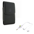 Kyocera Mic G7 Play, Vertical LG X Pro Leather G7 Black Motorola Case - 2 DuraForce G6 R8X X4 One, Maxx Retractable Moto ThinQ, Hands-free G8 Droid for - Earphones ThinQ Play 2 w Headset
