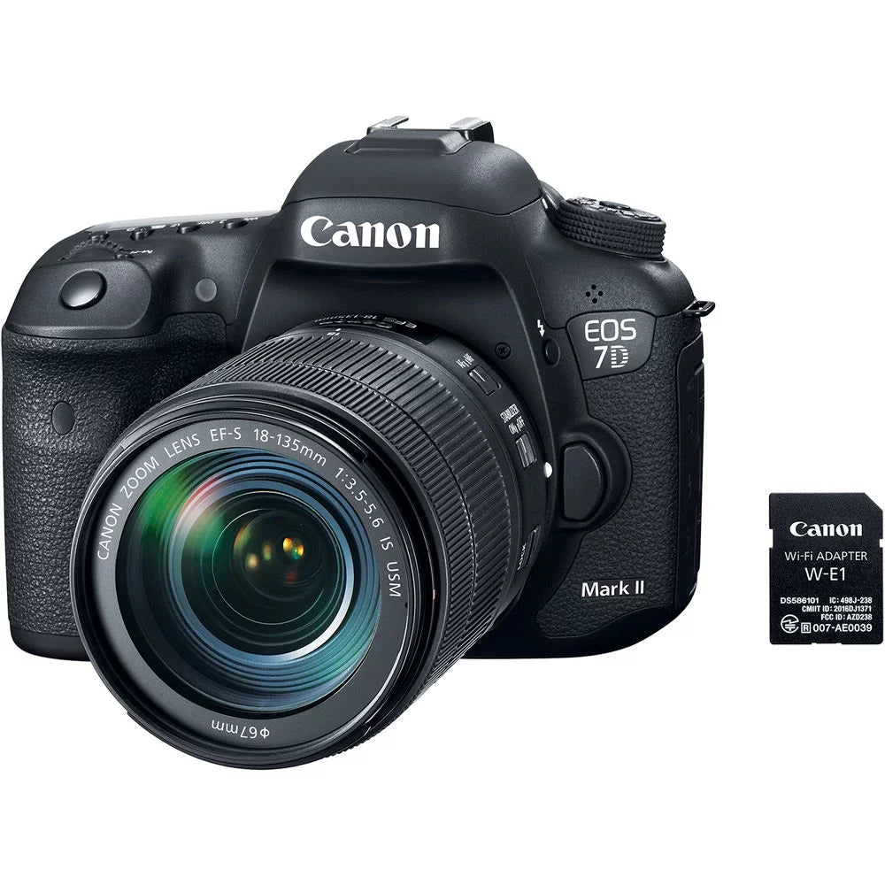 EOS USM & Lens DSLR Canon f/3.5-5.6 W-E1 W/ More 7D IS II + Mark Camera 18-135mm
