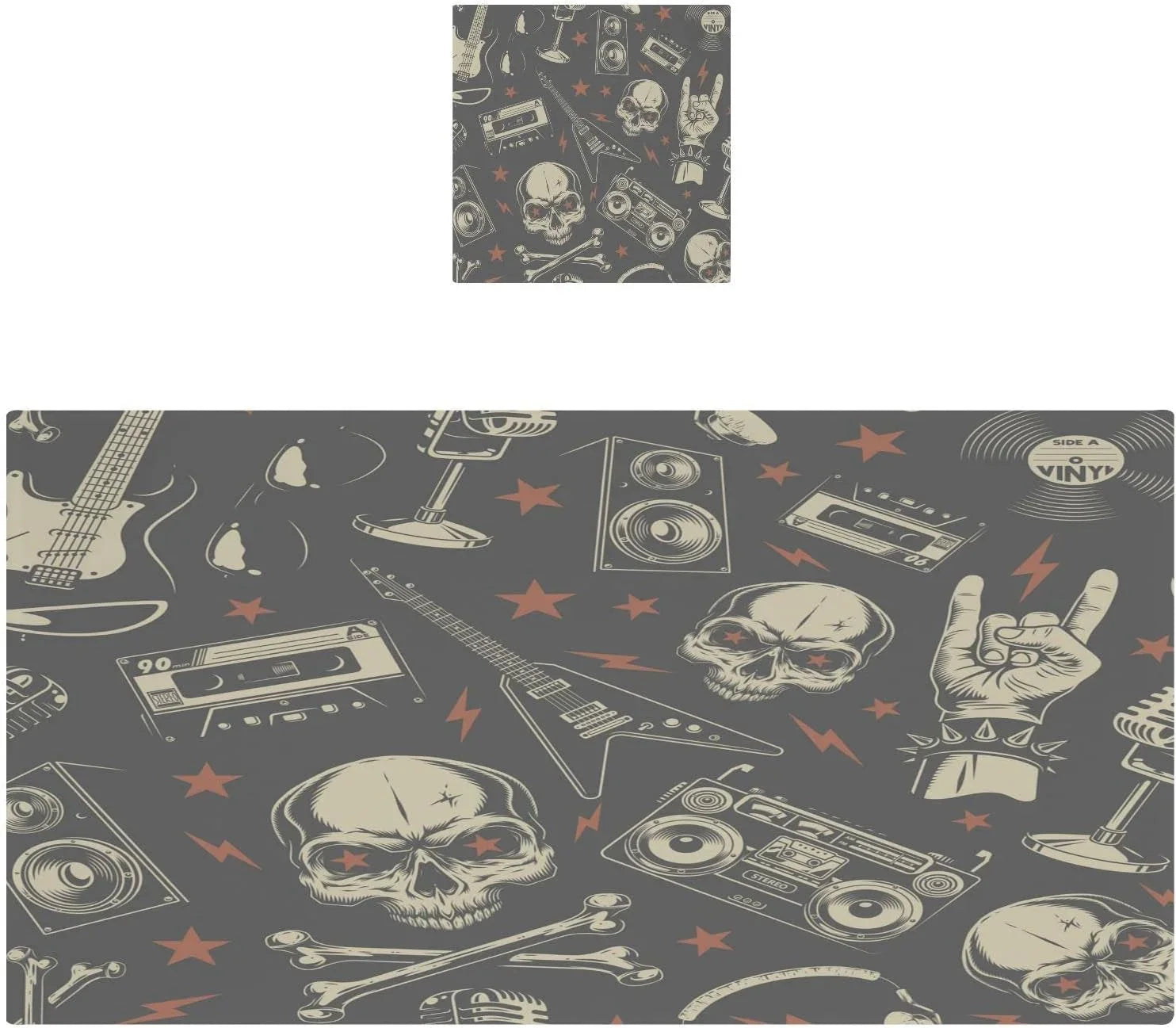 Pure Towel Washable Soft Pool,Sports, Bestwell Absorbent Yoga, Instrument Skull Machine Travel（420） Bath Set, Highly Towels 2 for Cotton Pack Rock