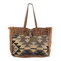 Genuine Embossed purse women Leather Canvas Upcycled Upcycled KB TOTE KB228 Wool bag handbag OHLAY western
