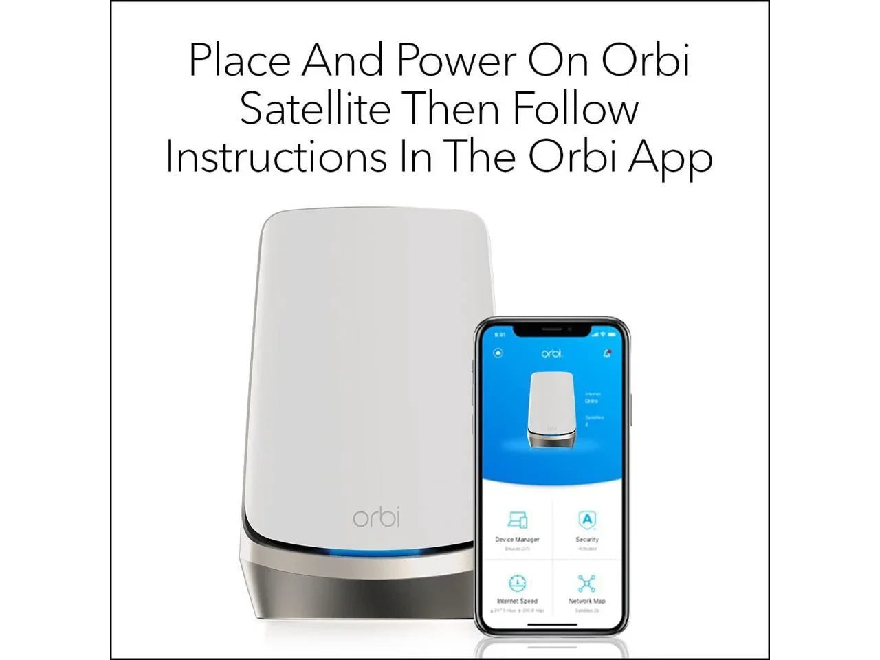 Works WiFi ft, Mesh sq. RBKE962, Coverage AXE11000 Up RBKE963, Orbi 3,000 Orbi 6E (RBSE960) with NETGEAR Satellite to Quad-Band Add-on Adds - (10.8Gbps) RBRE960,