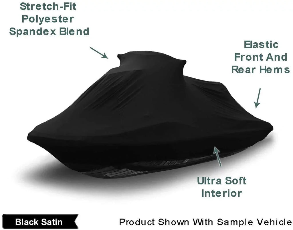 1991-1993 from Storage Dust & Includes - ONLY Yamaha for Satin - Soft LX - Indoor Jet Bag Black Stretchy Cover Ultra & Protects - Dings Ski Inside! 650 Wave Indoor Runner