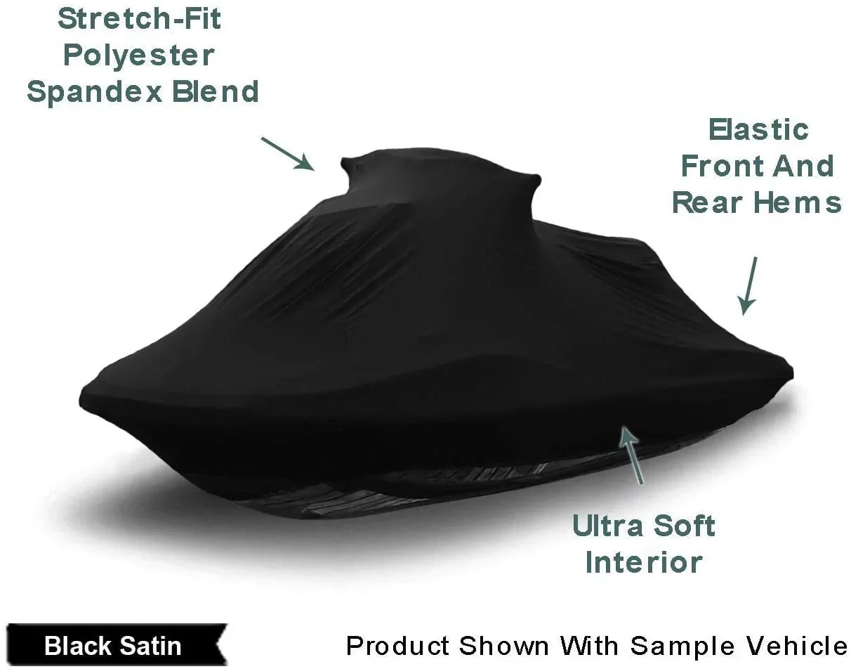 1991-1993 from Storage Dust & Includes - ONLY Yamaha for Satin - Soft LX - Indoor Jet Bag Black Stretchy Cover Ultra & Protects - Dings Ski Inside! 650 Wave Indoor Runner