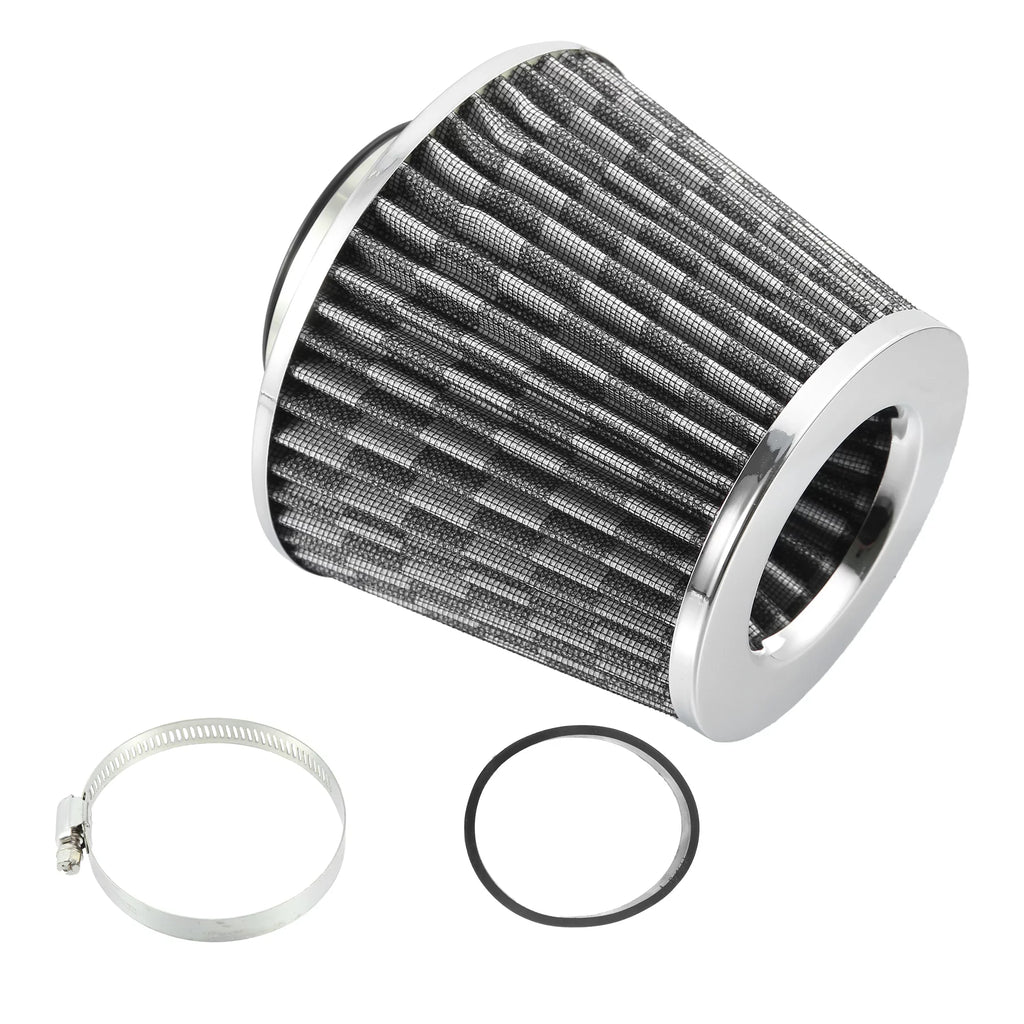 Cold Air on Air Filter Washable Pattern Carbon Cone Intake Ring Dry Fiber 2.7" 1pcs Replacement Reducer Inlet Clamp 70mm
