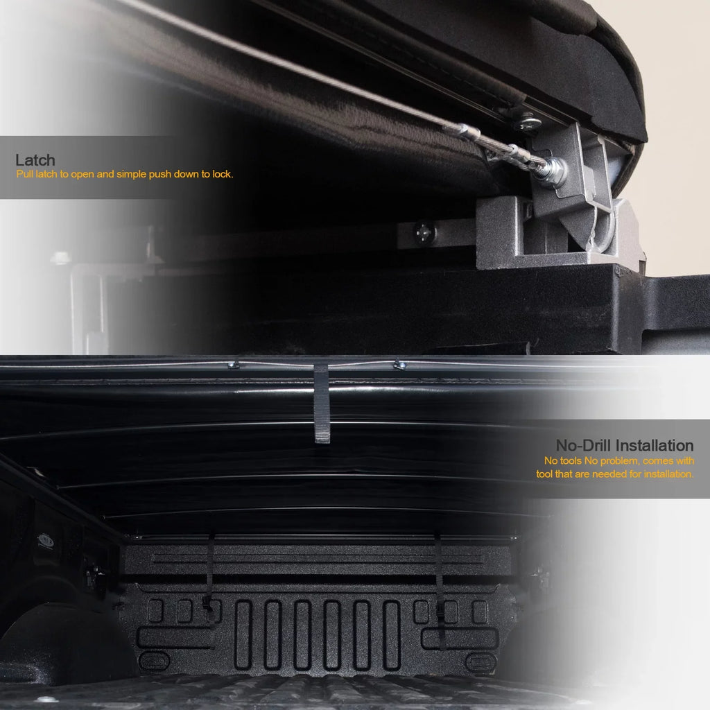 '- Short Tonneau ( Ram Cover And ) Feet 2019-2022 5.7 Black Up For 733469493334 Stehlen Body Bed design Lock 1500 New Roll 68.4"