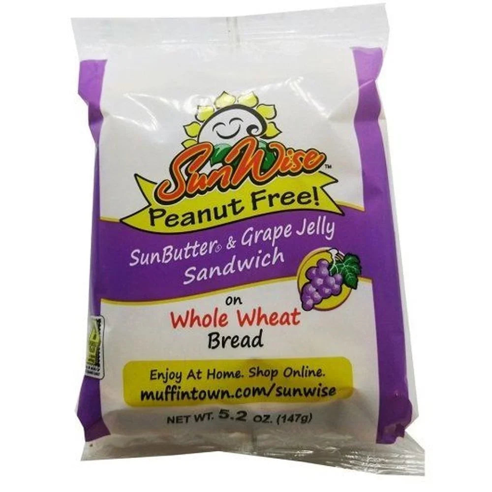 per Ounce SunWise 5.2 Sandwich, 48 -- Grape case Sunbutter