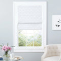 Blackout Exclusive Montague Roman White Home Shade, Total Trellis 31"x64",