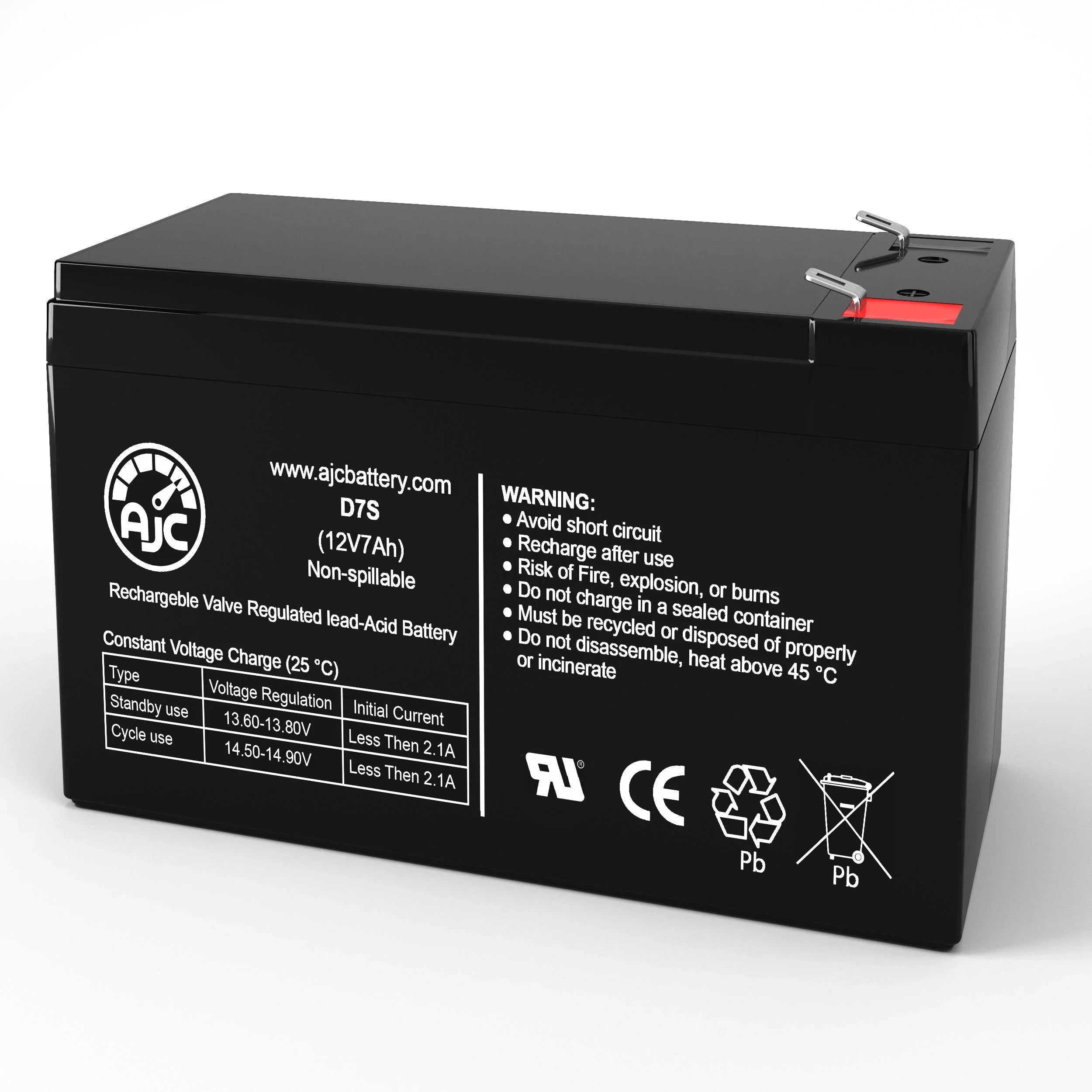 Nexsys Is UPS an Brand Battery 017-127-XX 12V Replacement AJC Alpha 1250E - Technologies 7Ah This